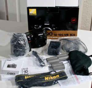 Nikon d90 kit 18-200