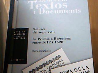 noticies del segle XVII la prensa a barcelona entre 1612 i 1628