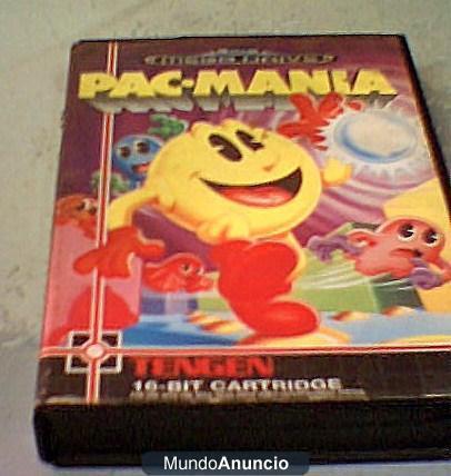 pac mania-videojuego para mega drive-sega.