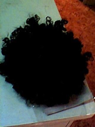 peluca afro.negra.