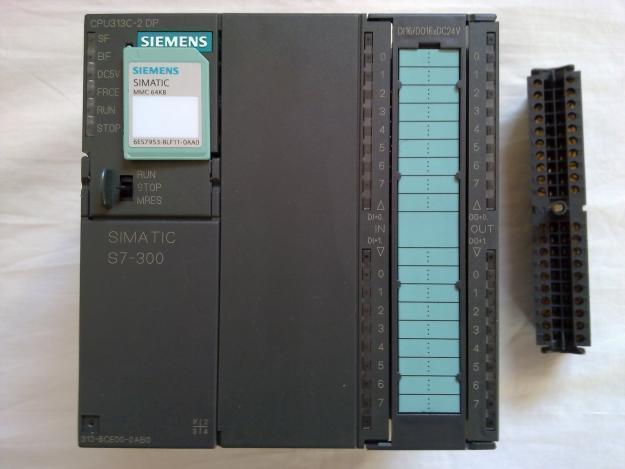 Plc siemens simatic s7 313c-2dp + mmc 64kb + conector 40 pins
