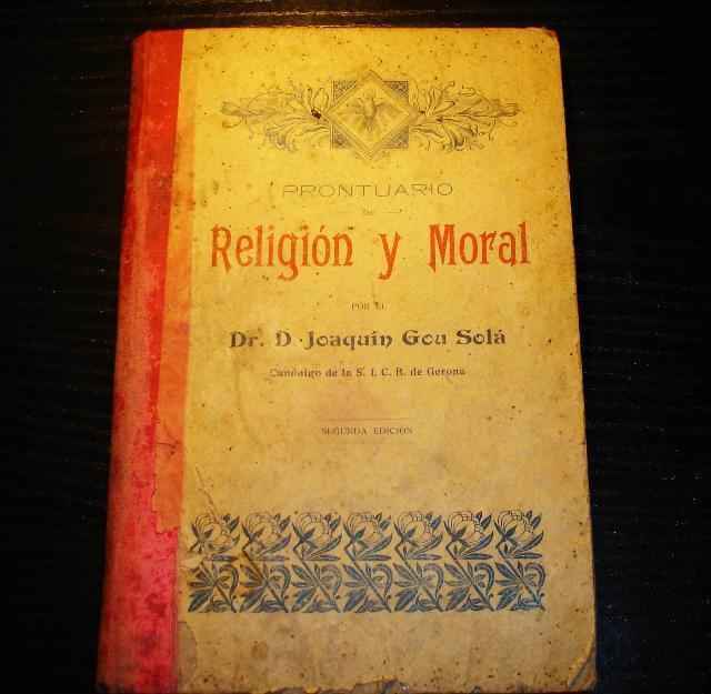 Prontuario de Religion Y MOral año 1904