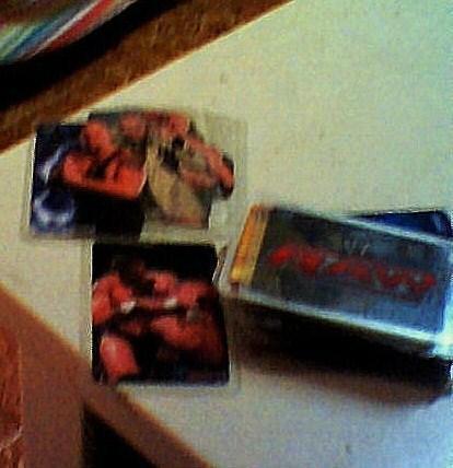 raw-60 cromos de plastico.luchadores.