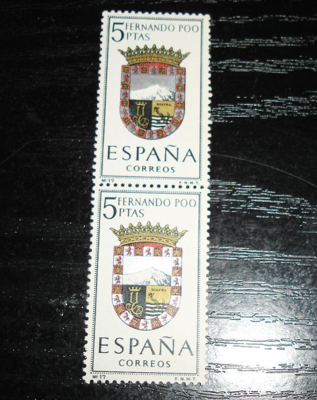 sellos escudo fernando POO  5ptas