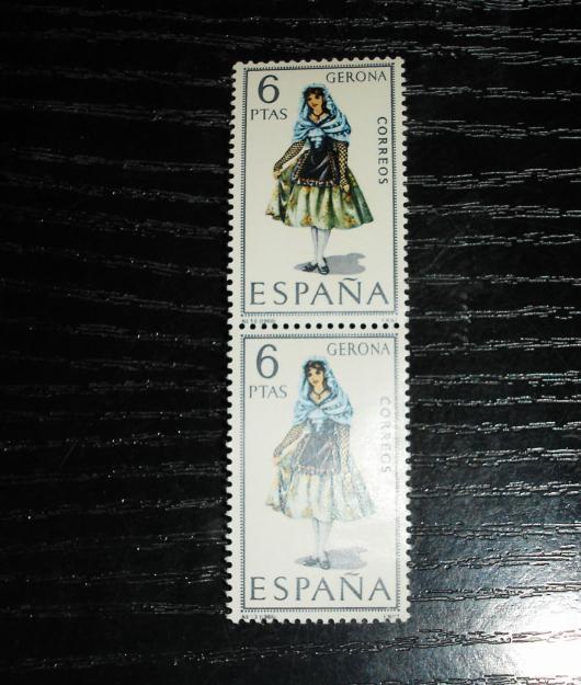 sellos Trajes regionales españa-GERONA-1970