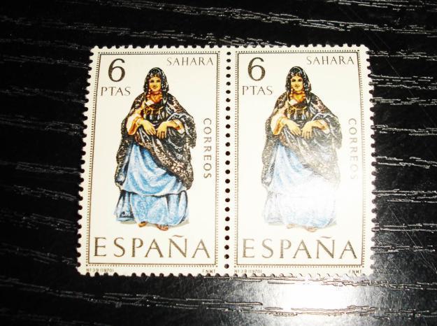 sellos Trajes regionales españa-Sahara-1970