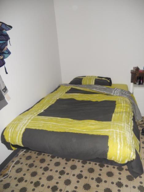 Somier (base tapizada) y colchón de 135cm