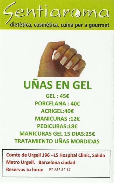 UÑAS porcelana  hospital clinic  M L5 en la salida