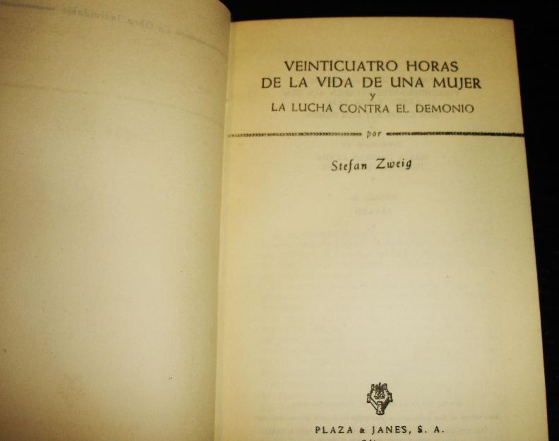 Veinticuatro horas d la vida d una mujer-S.Zweig