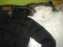 Vendo 2 chaquetas plumon inside blanca y negra