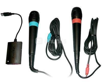 Vendo 2 pares de microfonos para singstar + adapatador USB