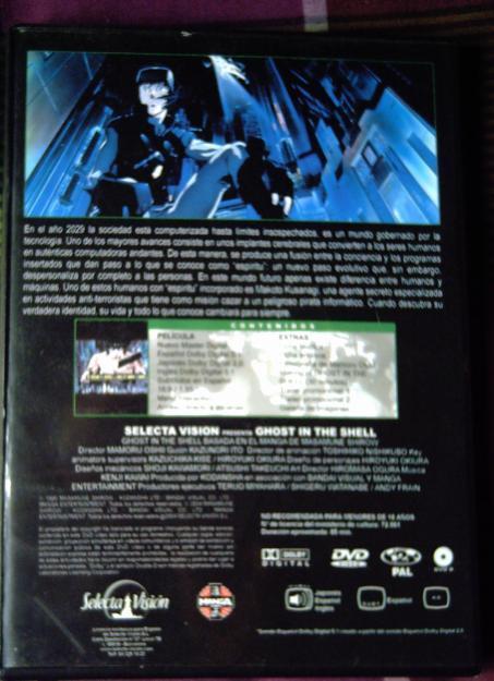 Dvd manga ghost in the shell