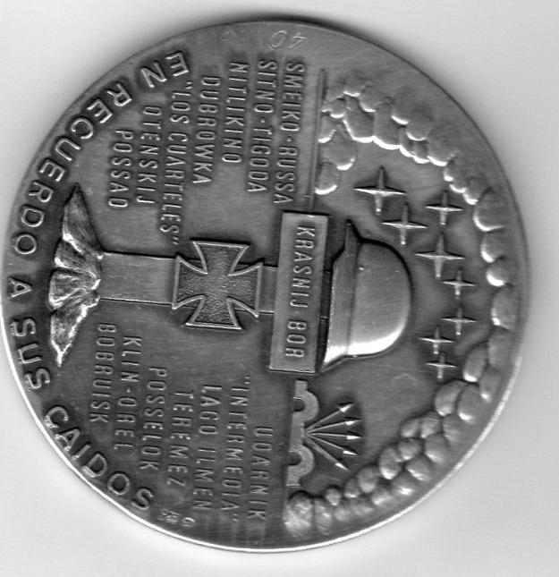 medalla conmemorativa 50 aniversario division azul