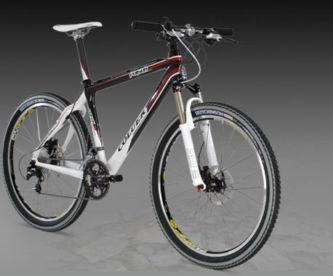 Bicicleta de montaña de carbono