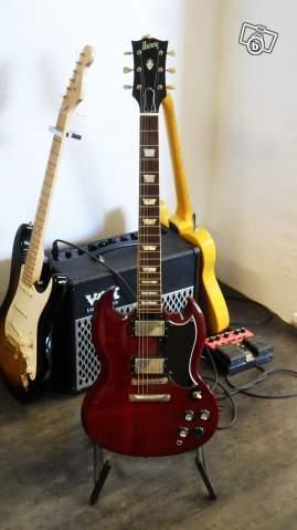 Burny SG - Made in Japan - 80s - Cherry Red  210€