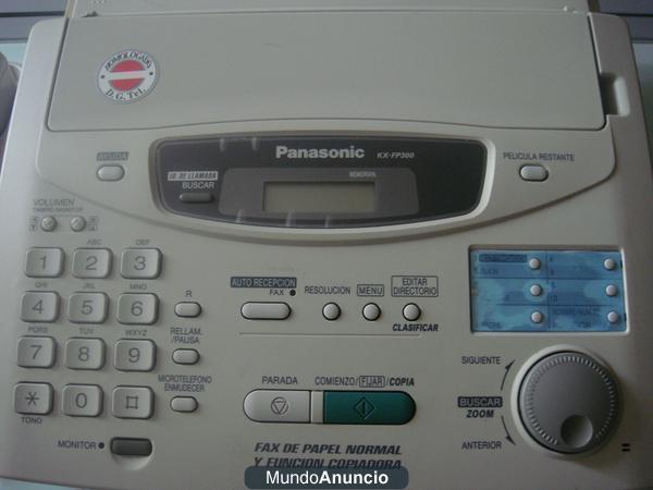 Fax y copiadora Panasonic kx-fp300 por sólo 25 euros !!!