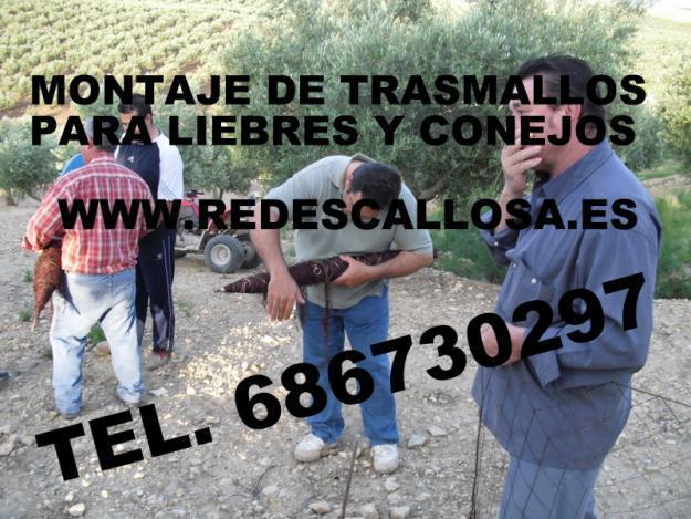 REDES PARA COGER LIEBRES Y CONEJOS TRASMALLOS DESDE 100 METROS 686730297