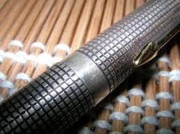 Pluma Vintage PARKER 75 Cisele Sterling Silver Fountain