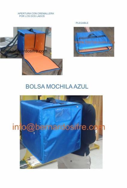 Bolsa termica de mochila bs/bolsa29 para cajas de pizza de 40x40