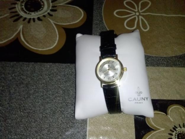 Reloj swiss cauny prima 18 kilates nuevo