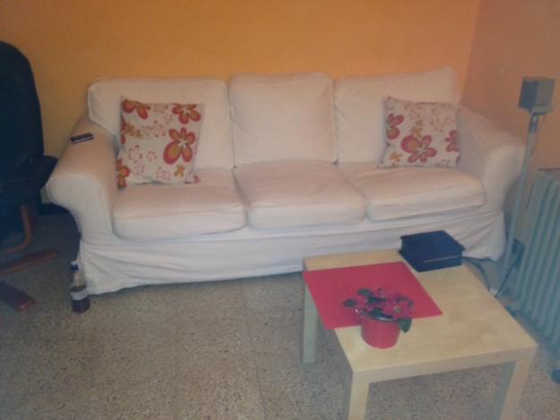 Vendo sofa ikea 3 plazas blanco