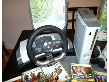 Xbox 360 con multiples accesorios
