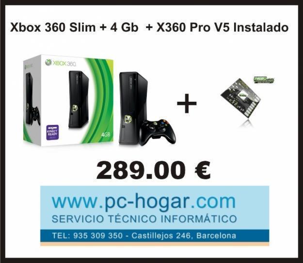 Xbox 360 Slim + 4 Gb + RGH