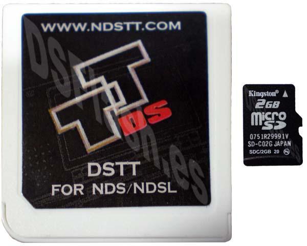 cartucho DSTT + tarjeta MicroSd de 2GB para Nintendo DS y Ds lite