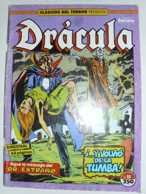 Vendo antiguo comic Dracula, nº 15. Editado por Comics Forum en Clasicos del Terror. Titul