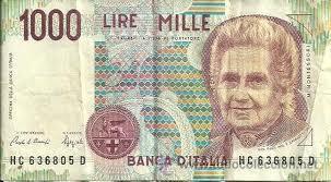 Vendo billetes de 1000 Libras italianas del año 1989 en muy buen estao de presentacion