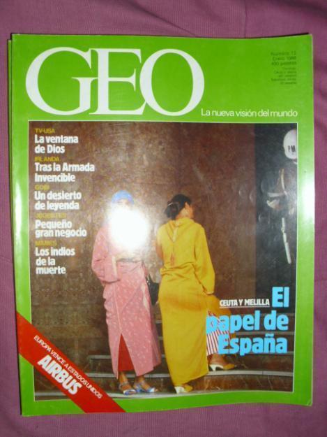 Vendo revistas GEO IMPECABLES, como recien compradas, números hasta el 152. Años 90. A 5 E