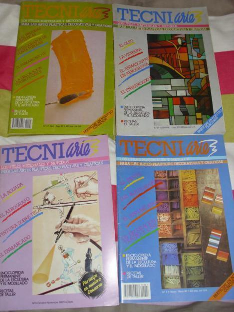 Vendo Revistas TECNI ARTE Antiguas. Numeros 1, 2, 3, 4 y 6. Publicadas desde en 1987