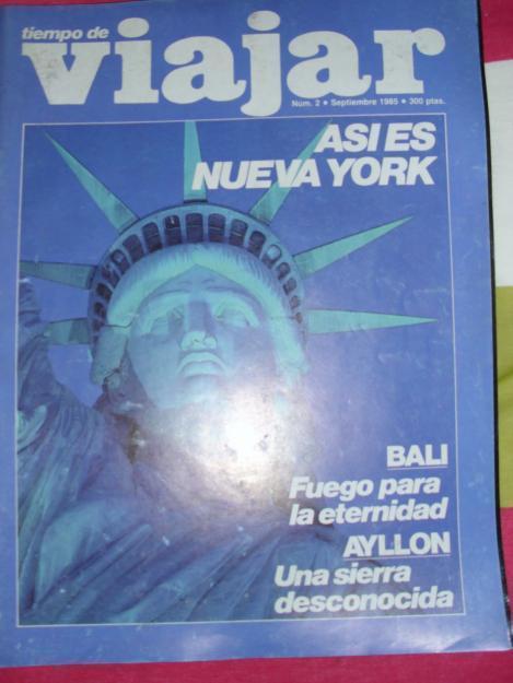 Vendo revistas viajar de 1984.