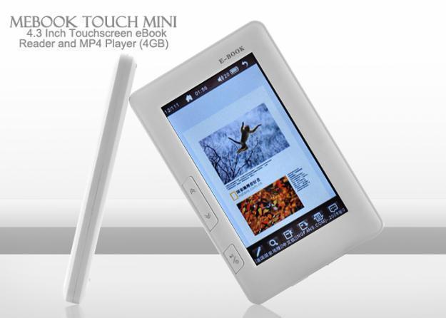 Mebook táctil Mini-eBook Reader y MP4 (4GB)