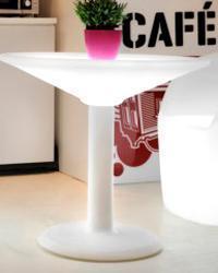 Mesa baja con luz led, modelo Antigua