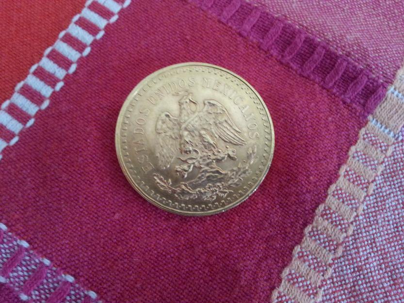 Vendo 50 pesos oro estados unidos mexicanos 37,5 gr oro puro