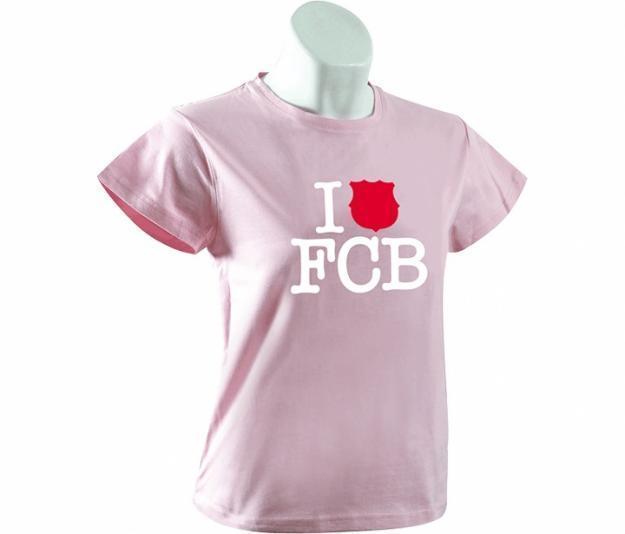 Camiseta Fc Barcelona rosa mujer