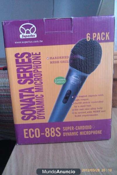 pack de 6 microfonos dinamicos