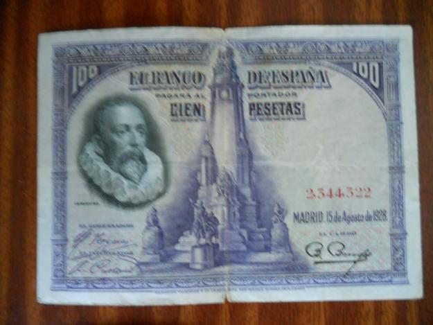 Se venden billetes 100 pts antiguos