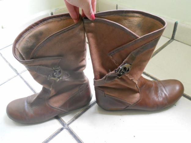 Botas botines de DESTROY de piel, talla 38 - muy originales