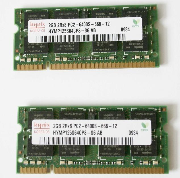 Memoria  ddr2   2gb   pc2-6400667 mhz (x2)