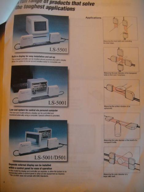 Micrometro laser keyence ls-5000 serie ls-5121 ls-5001