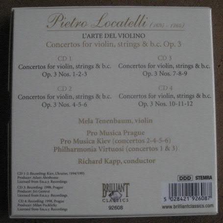 Locatelli - L Arte del Violino conciertos