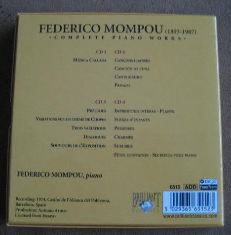 Mompou - Obra para piano completa