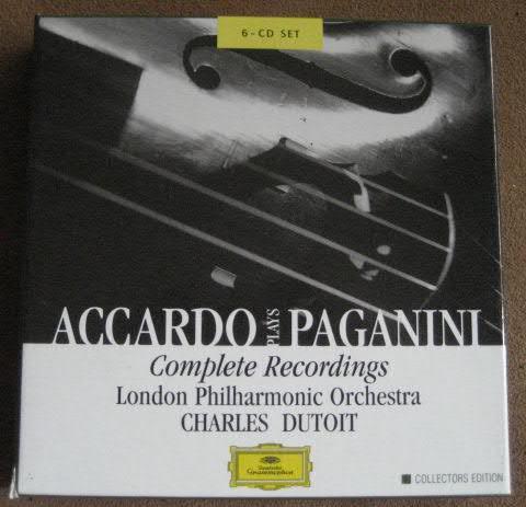 Paganini - Grabaciones completas por Accardo