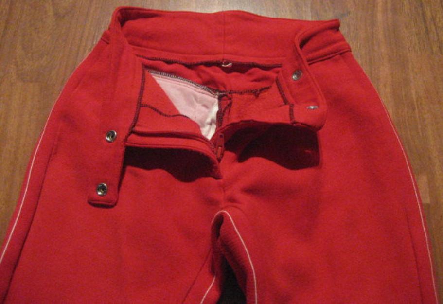 Pantalon de esquiar rojo infantil