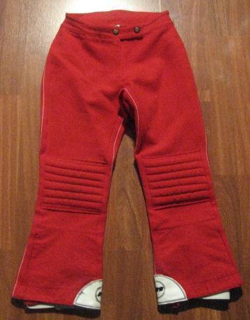 Pantalon de esquiar rojo infantil