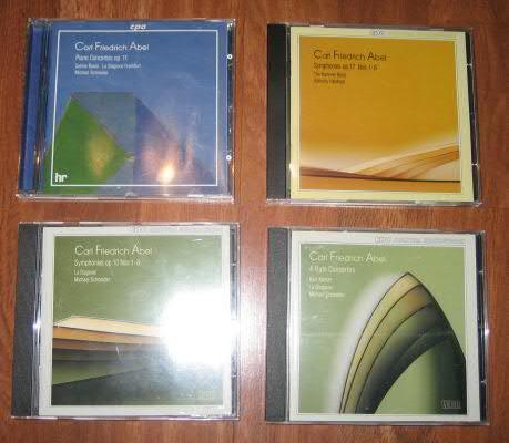 Varios cds Carl Friedich Abel