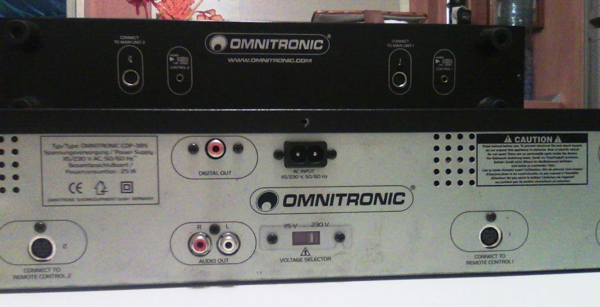 Doble-reproductor cd omnitronic para piezas (envío incluido en precio)