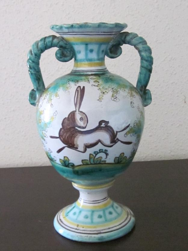 052 - jarrón ánfora de cerámica de puente del arzobispo aprox años 40